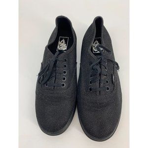 Vans Black Glitter Sparkle Low Top Lace Up Sneakers Women’s Size 8.5